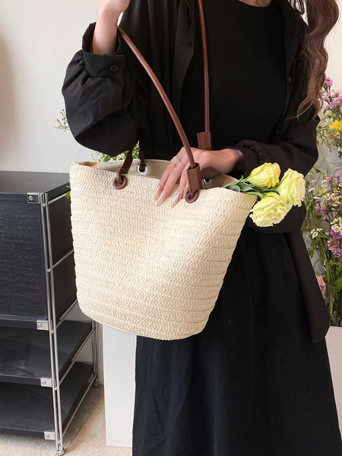 Straw Woven Shoulder Bag