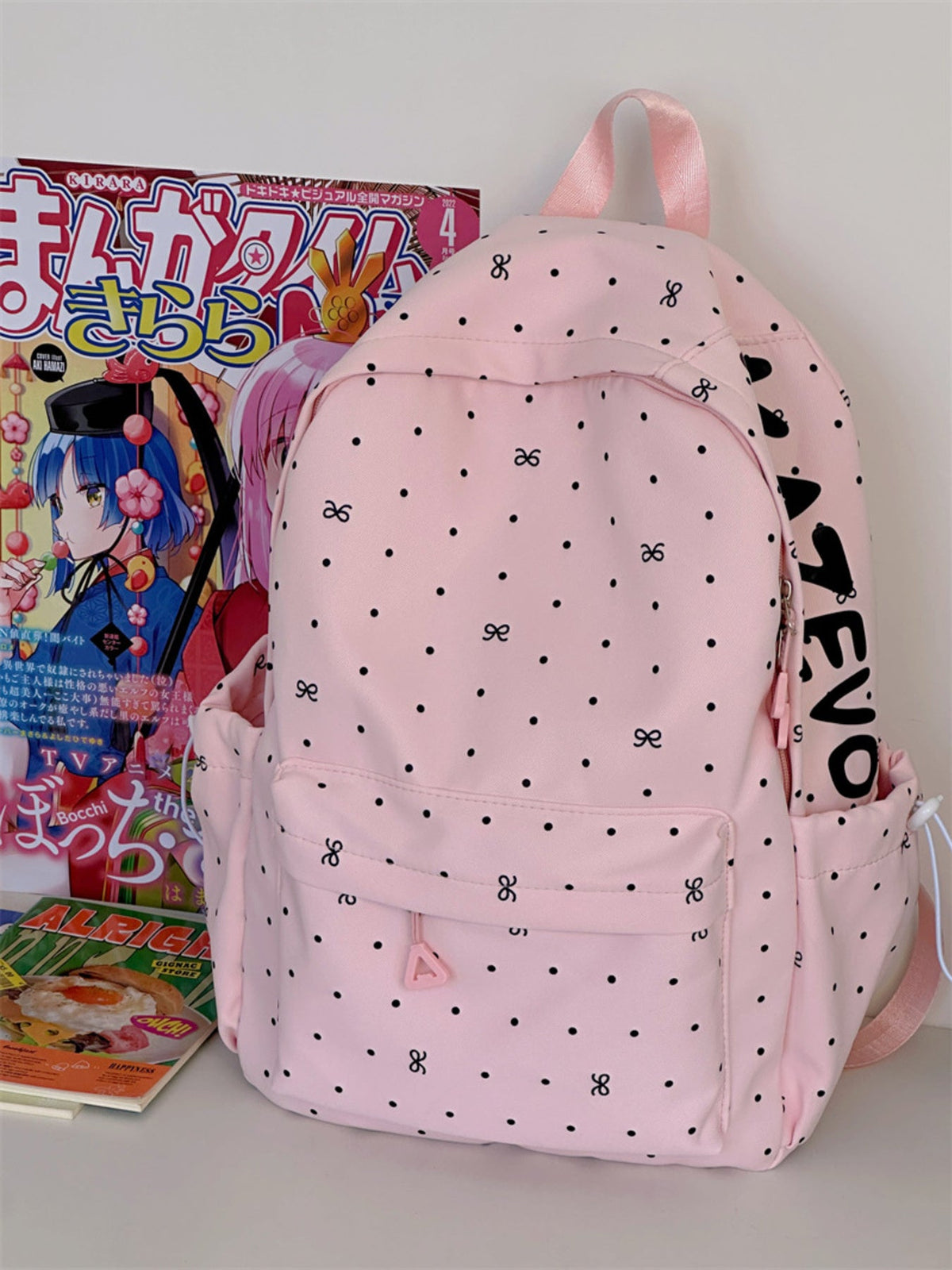 Polka Dot Bowknot Backpack Bag