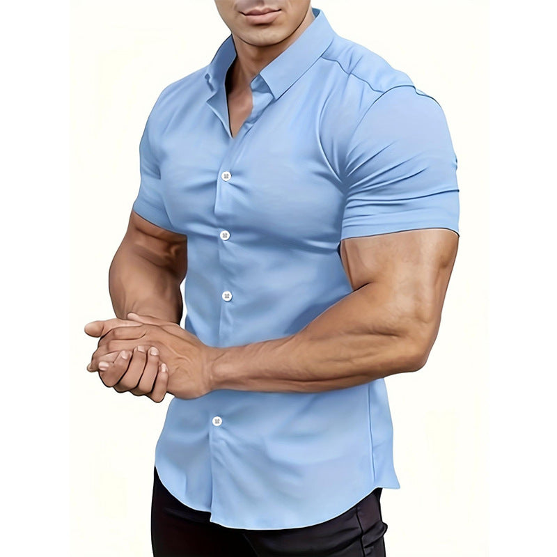 Solid-Color Shirts for Men