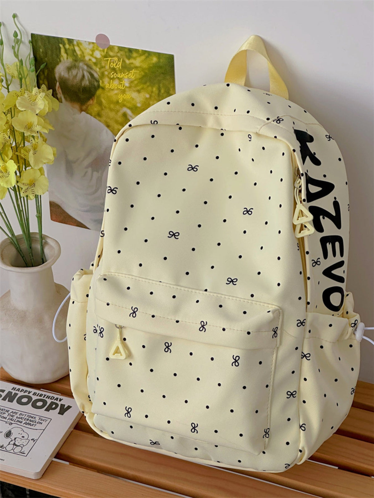 Polka Dot Bowknot Backpack Bag